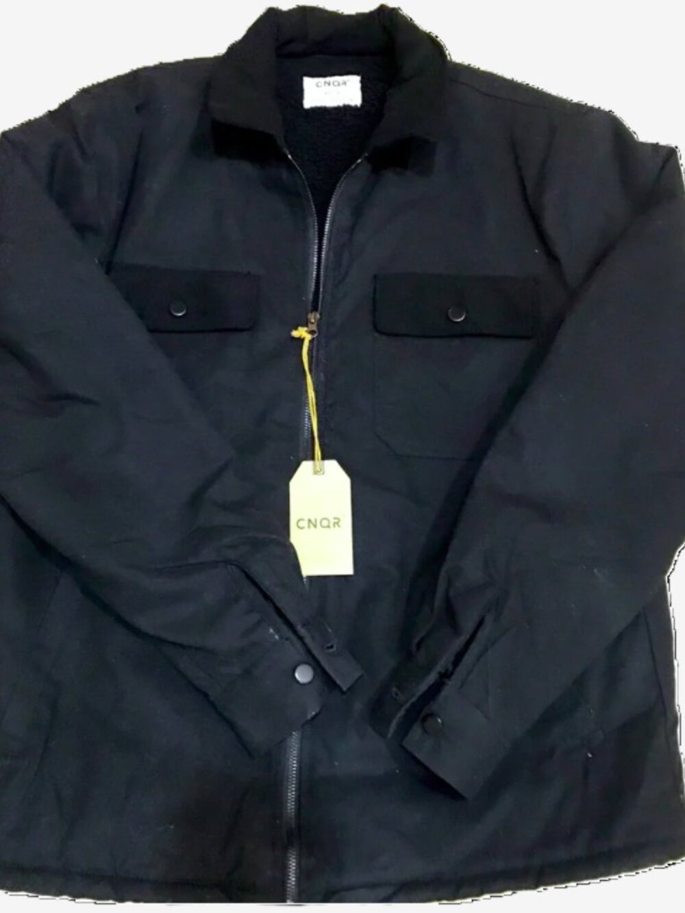 CNQR Utility Zip Up Jacket Sherpa Lining Men Size M Fall Jacket NWT